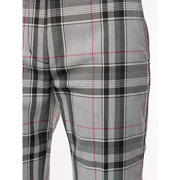 3.1 PHILLIP LIM Wool Blend Straight Leg Plaid Pant Sz 8 - Picture 2 of 9